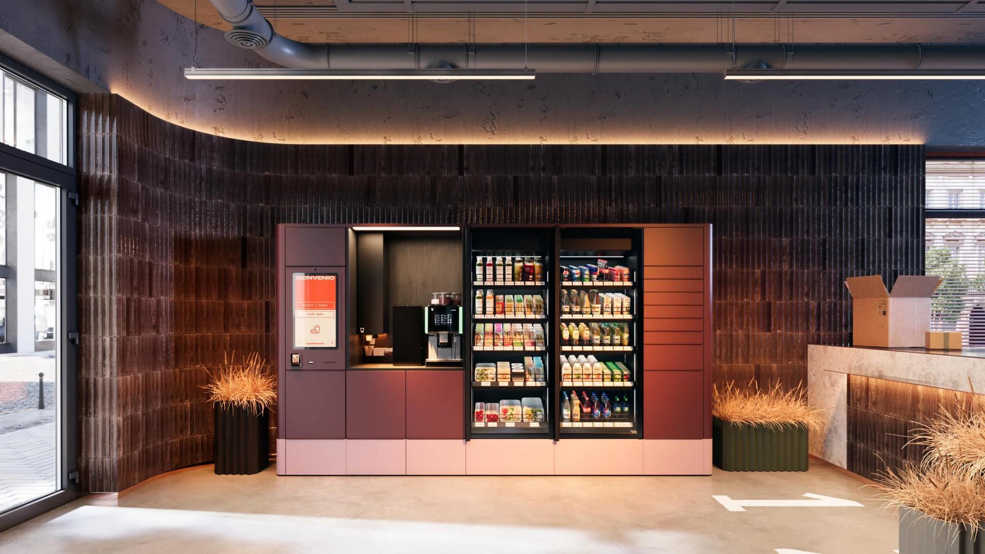 Self-service vending machine product image for import planning
